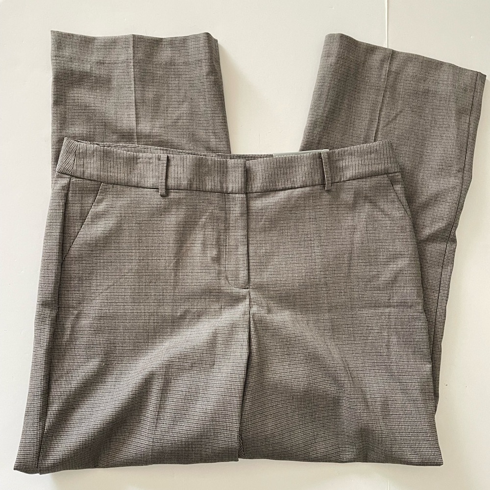 Talbots Women’s Checkered Dress Newport Pants Size 16 Trousers Leg Full Length